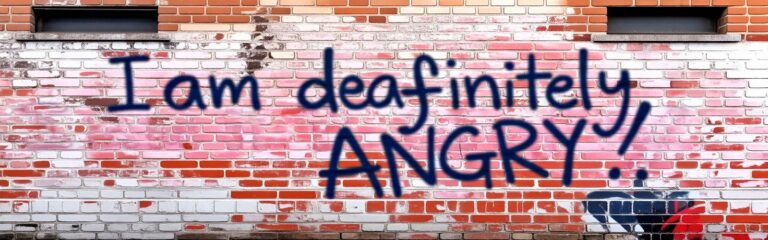 I am/am not angry. An ‘1880 That’ irony