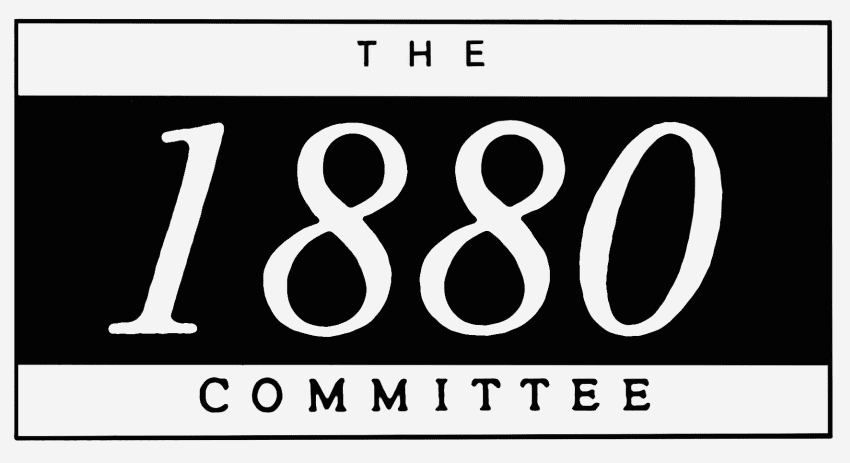 Text (in large letters) says 'The 1880 Committee.'